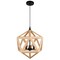 Cwi Lighting Lante 3 Light Pendant With Black & Wood Finish 9945P17-3-101 - alternate 3